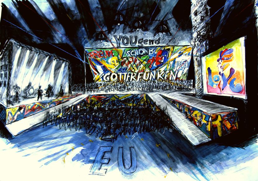 68YOUgend98 - Bühnenbildentwurf